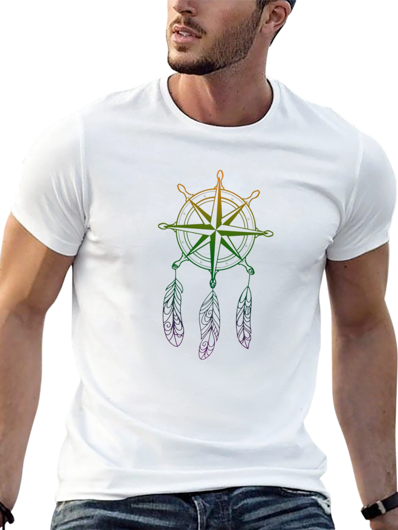 Compass Rose Dreamcatcher Graphic Tee