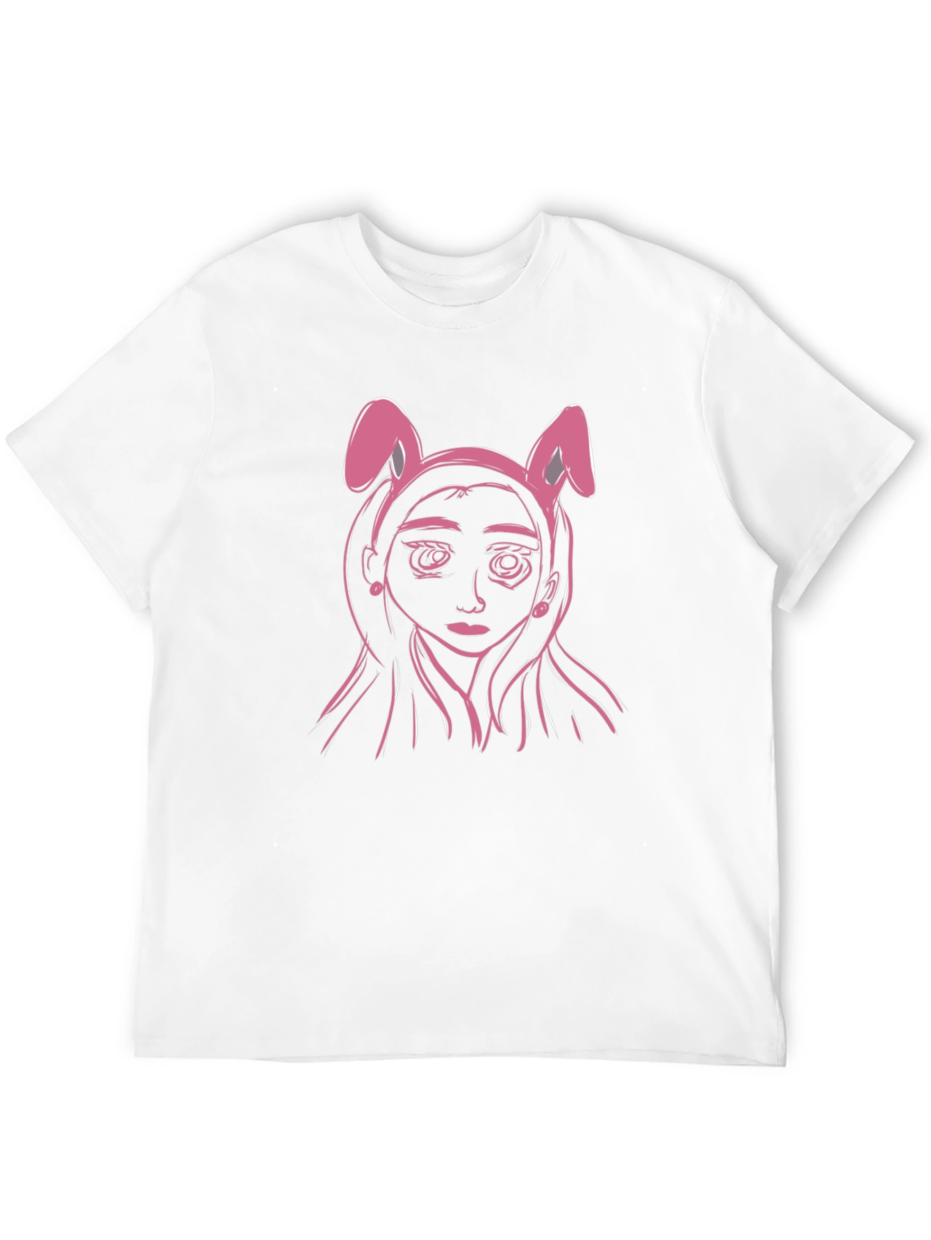 Bunny Ears T-Shirt - Anime Girl Graphic Tee