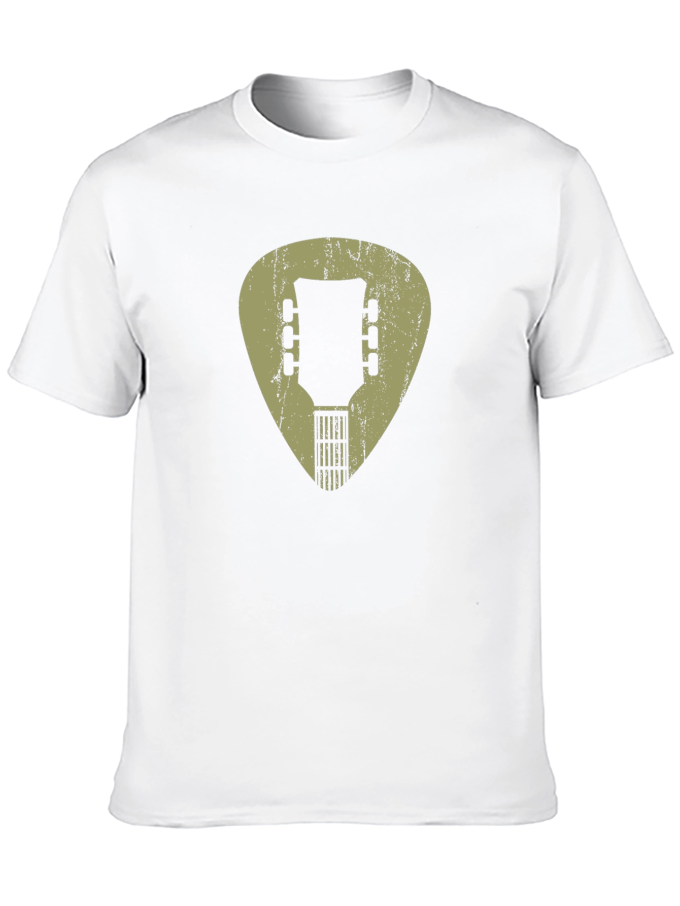 Guitar Pick Headstock Graphic Tee - Musician Style