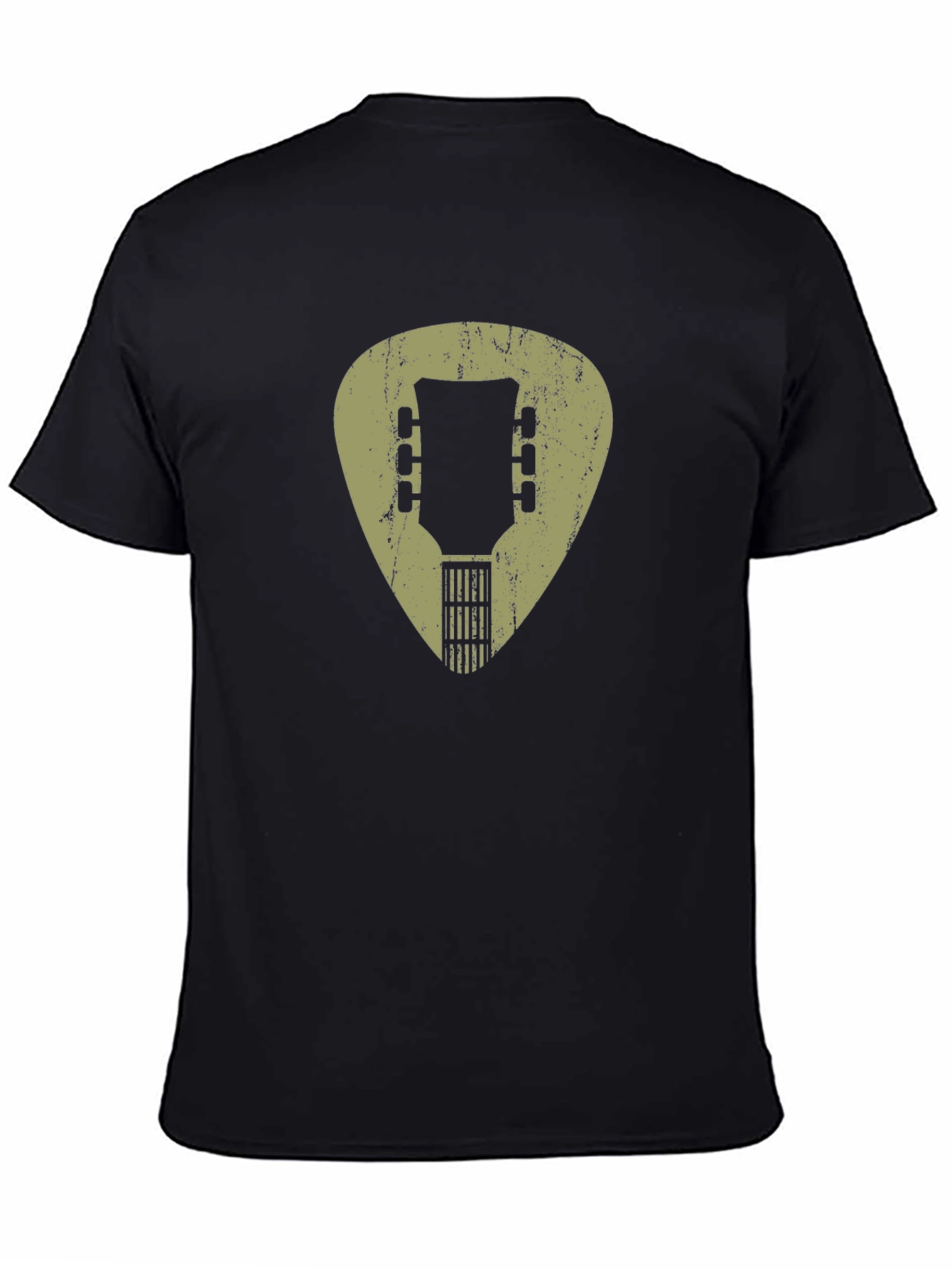 Guitar Pick Headstock Graphic Tee - Musician Style