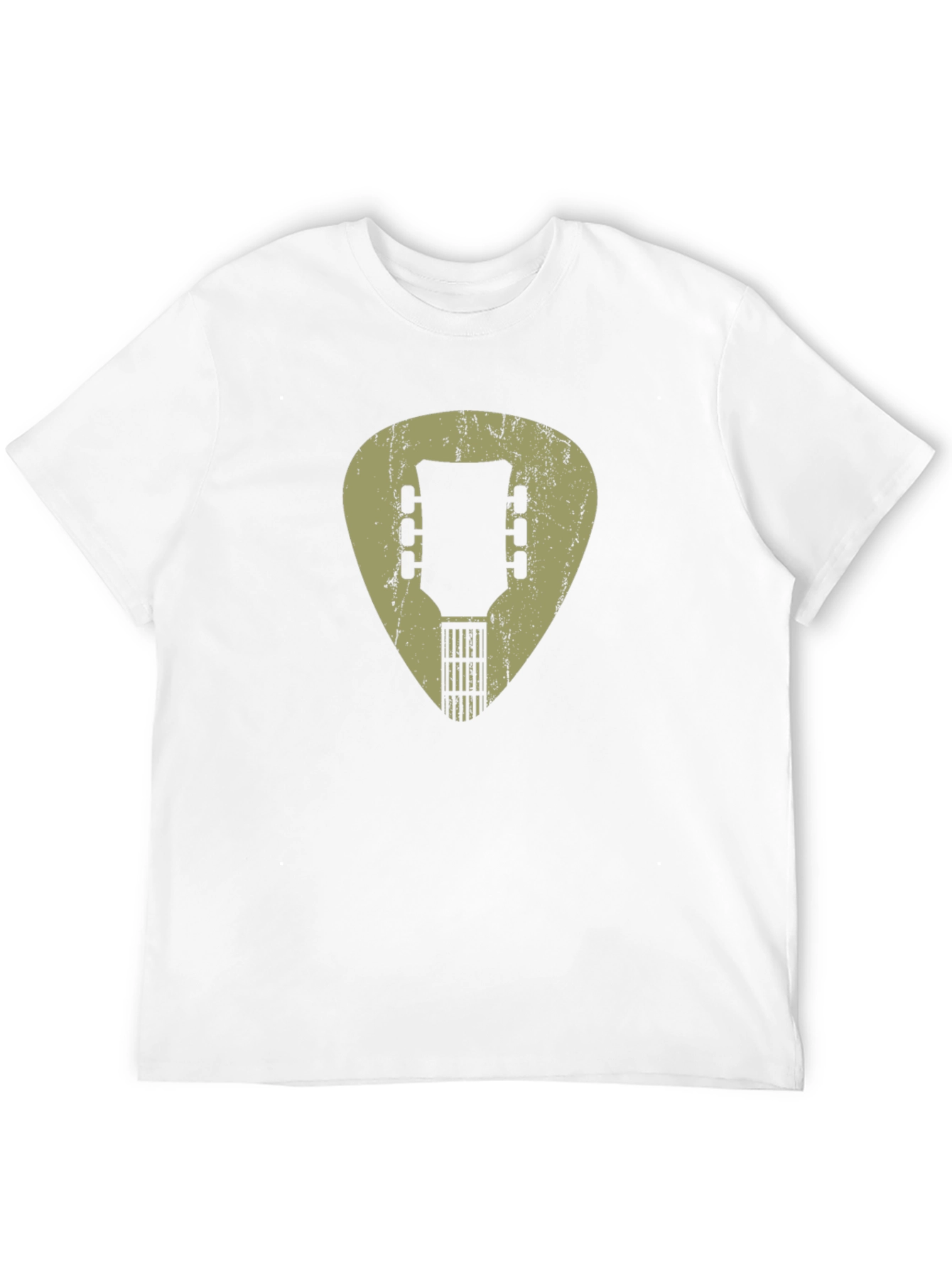 Guitar Pick Headstock Graphic Tee - Musician Style
