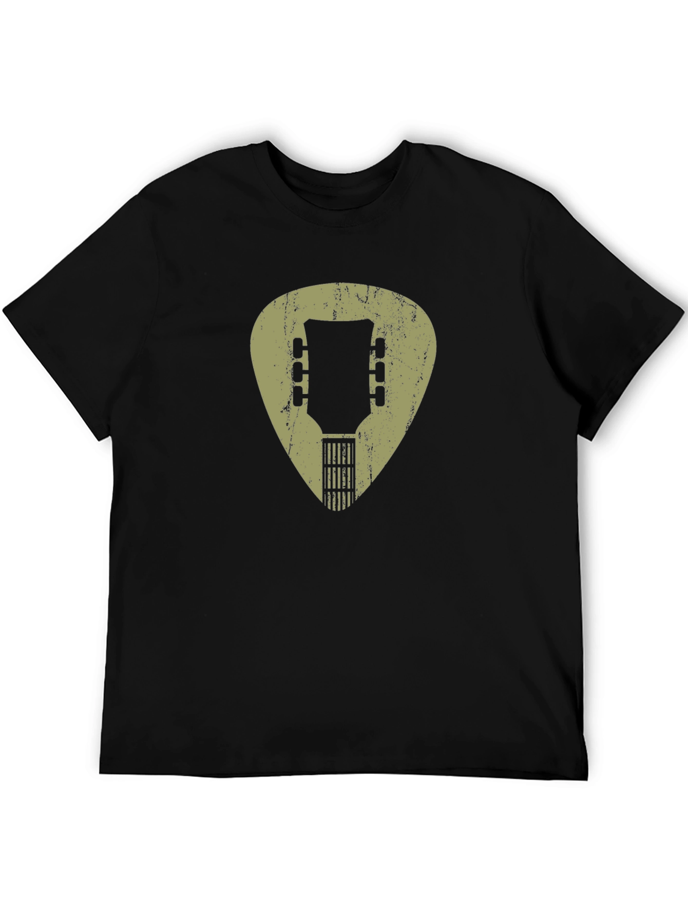 Guitar Pick Headstock Graphic Tee - Musician Style