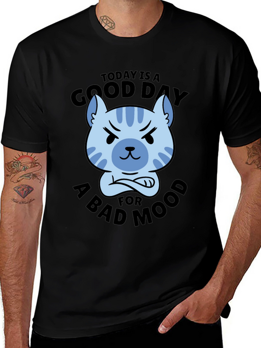 Funny Cat T-Shirt - Today is a Good Day for a Bad Mood
