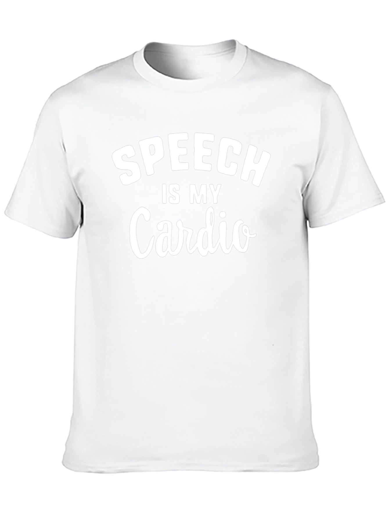 Speech is My Cardio Black T-Shirt