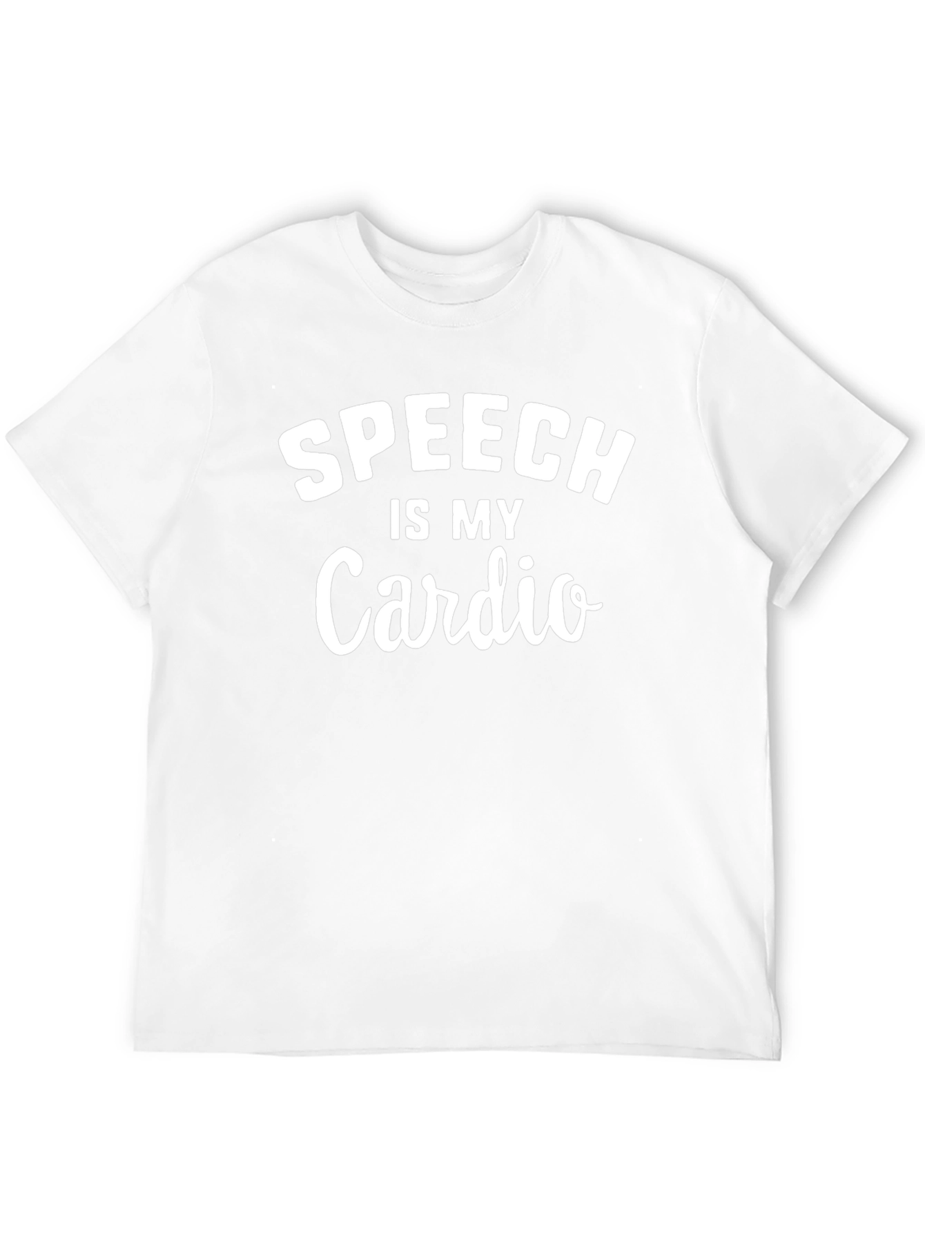 Speech is My Cardio Black T-Shirt