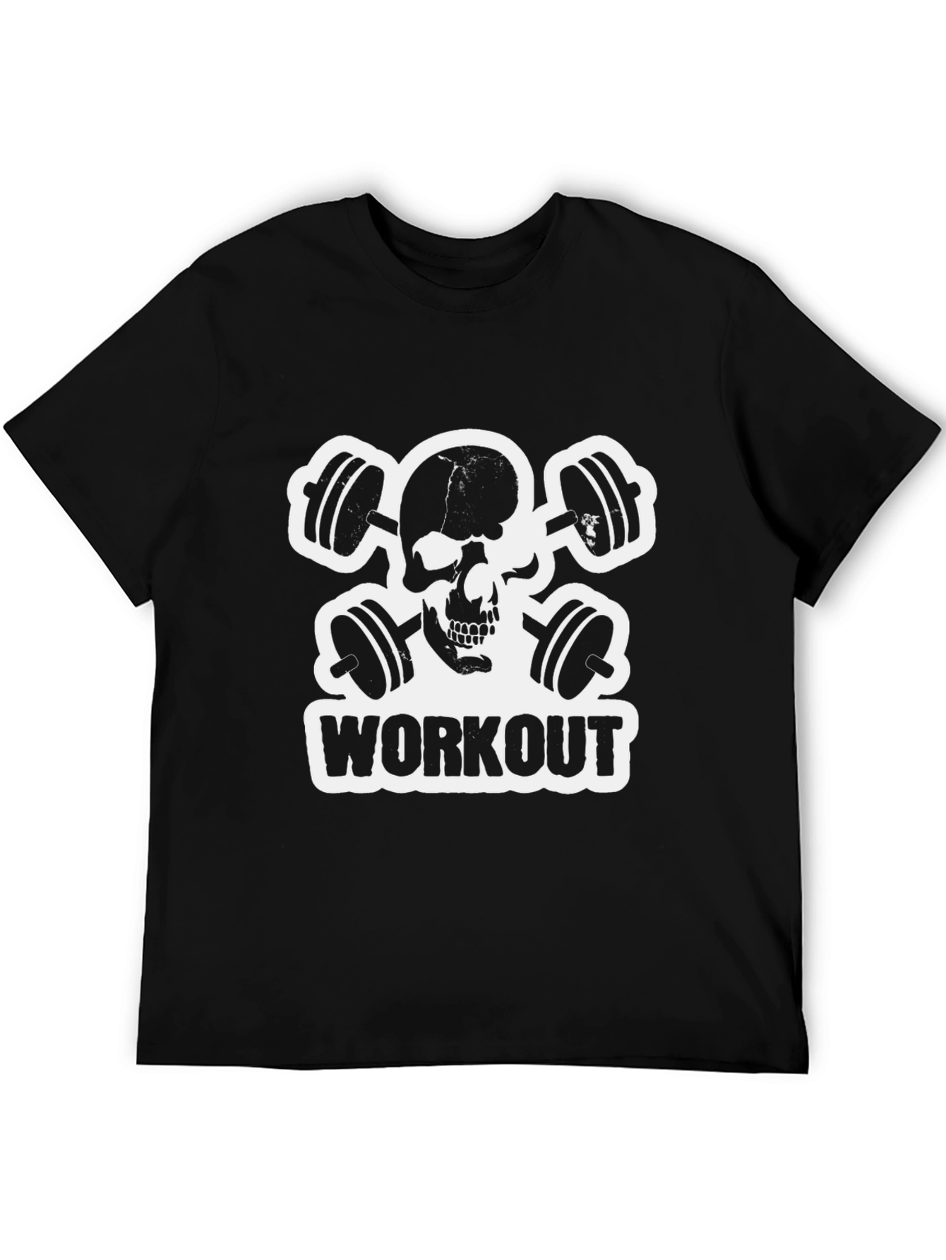 Workout Skull Black T-Shirt