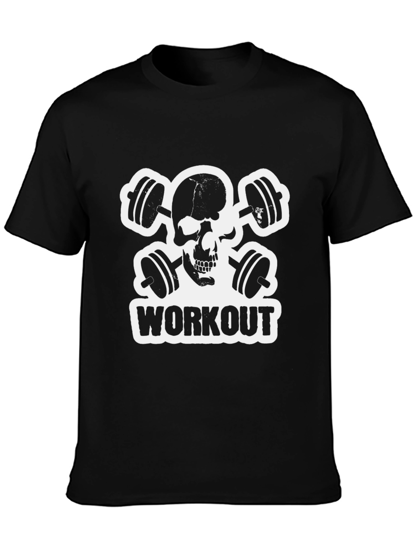 Workout Skull Black T-Shirt