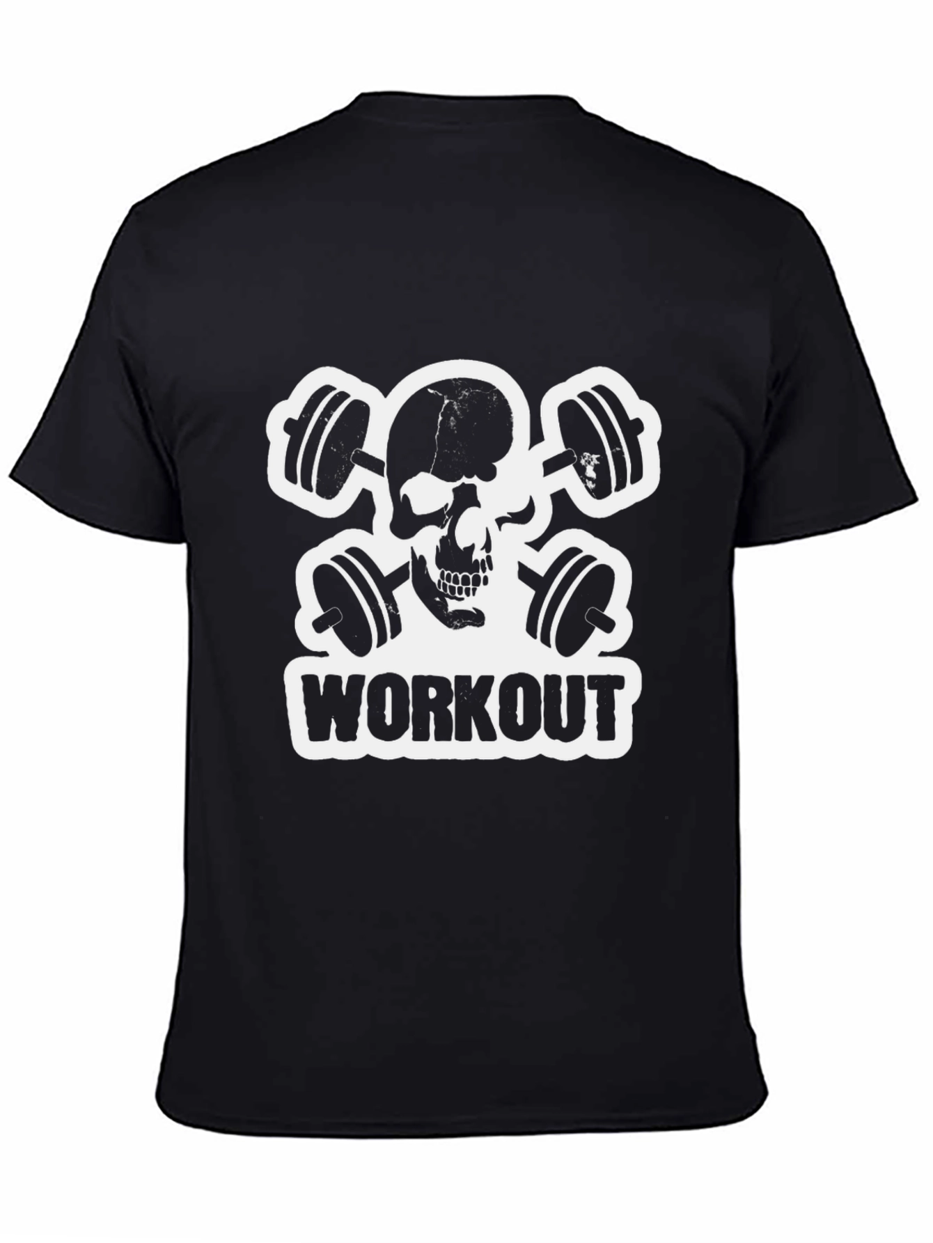 Workout Skull Black T-Shirt