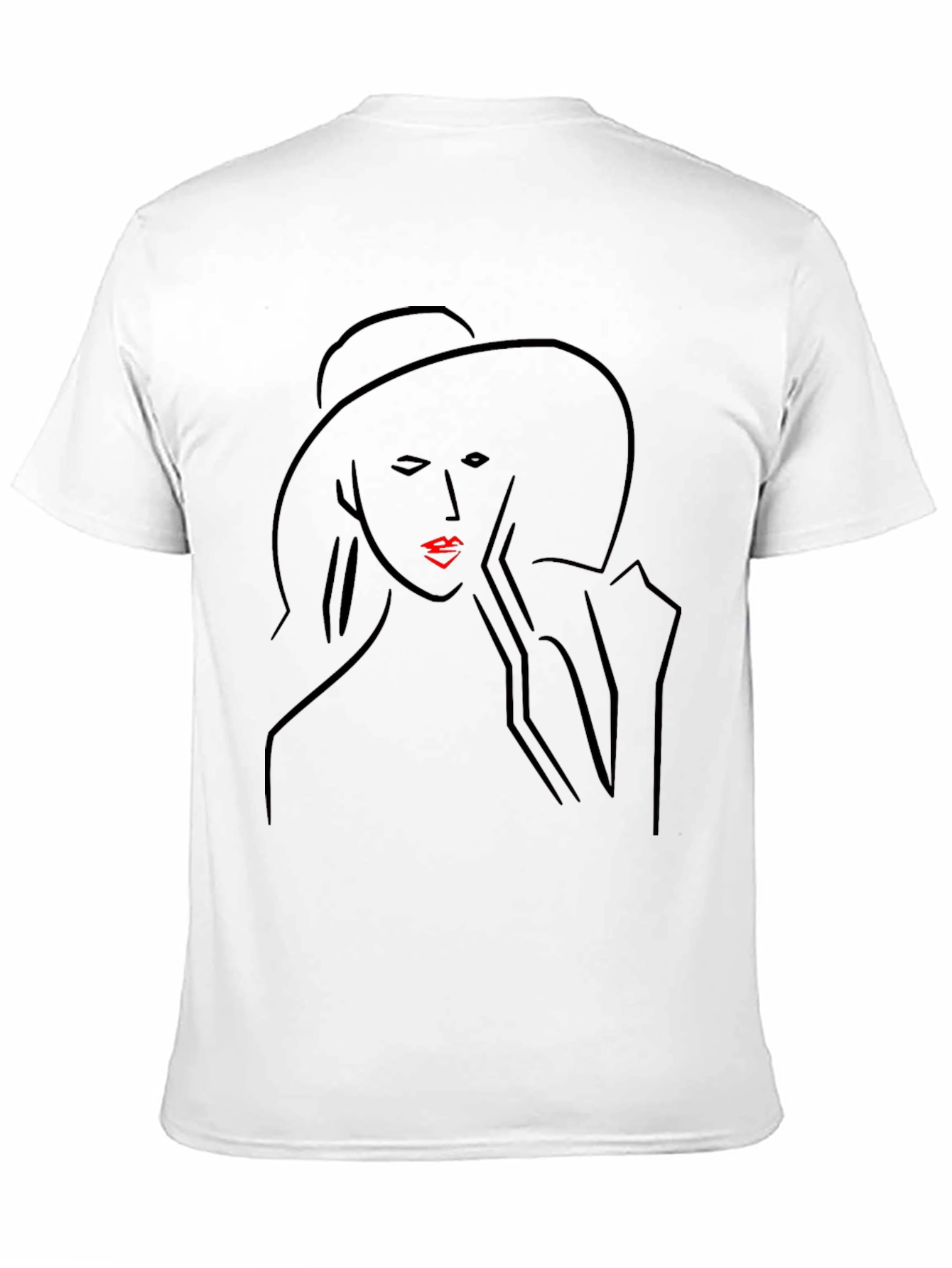 Elegant Woman Graphic Tee - Black