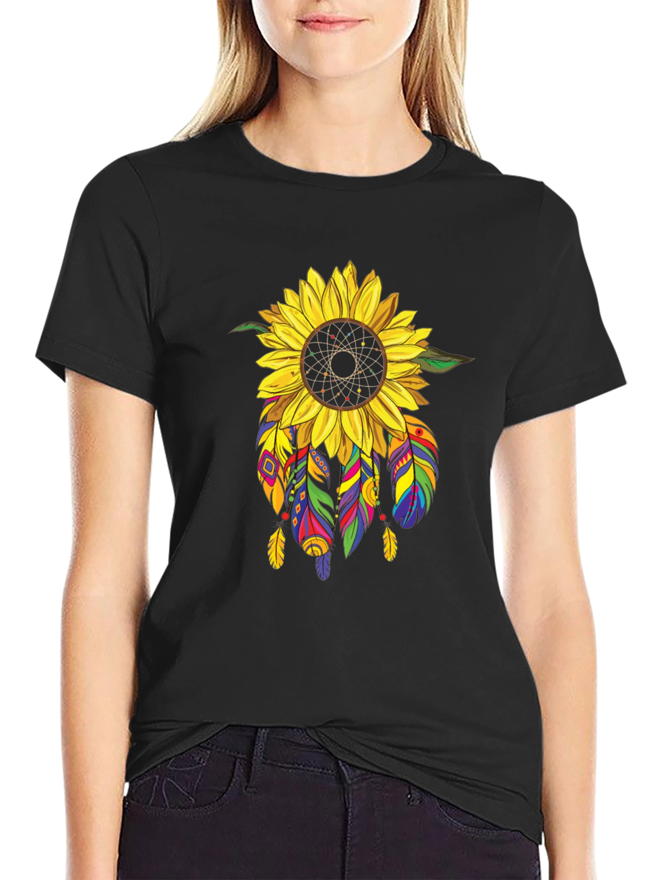 Sunflower Dreamcatcher Graphic Tee