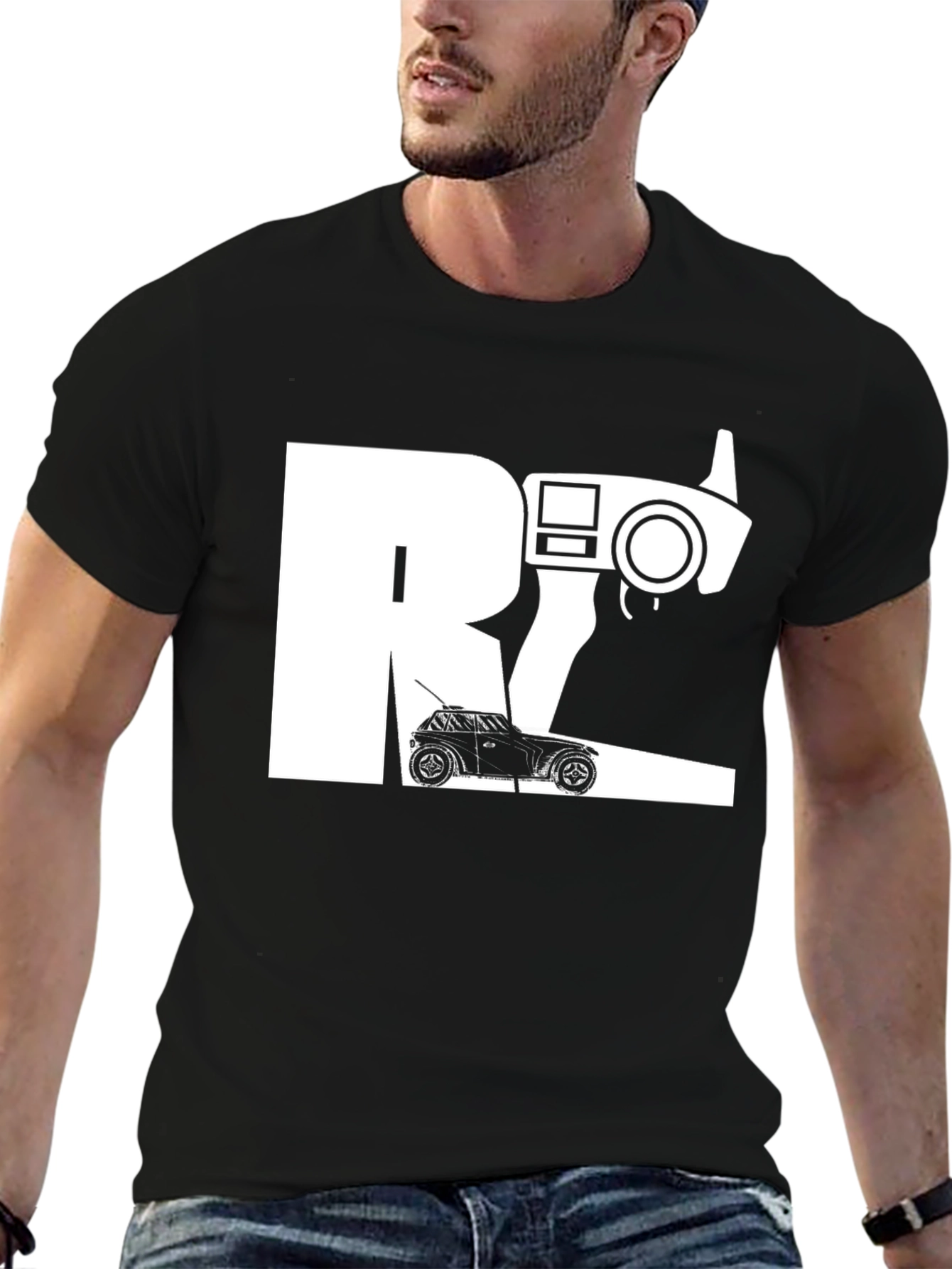RC Car Controller Graphic Tee - Black