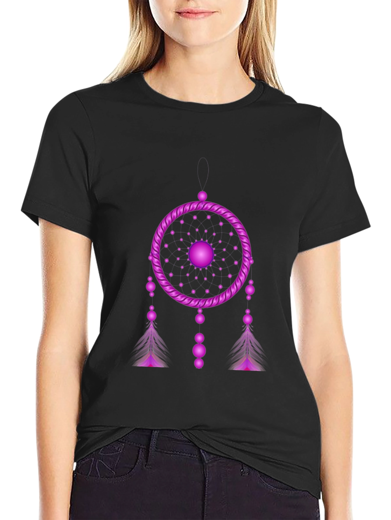 Dreamcatcher Graphic Black T-Shirt