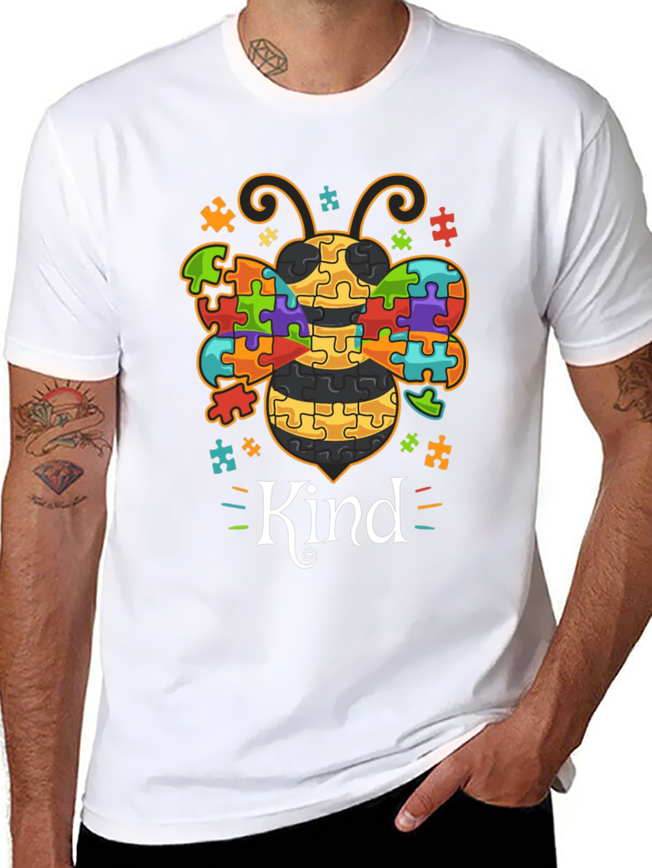 Kind Bee Autism Awareness T-Shirt