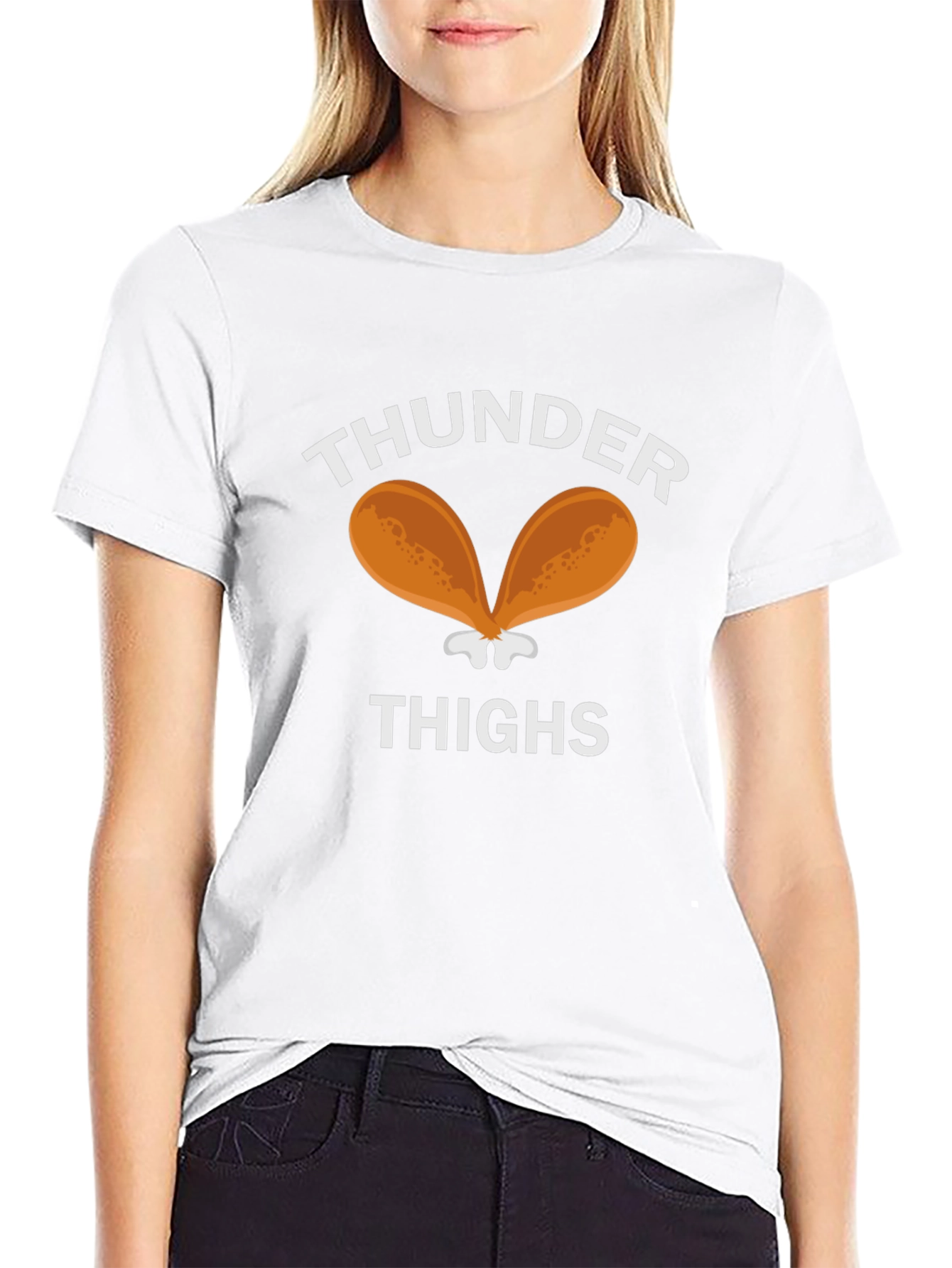 Thunder Thighs Graphic Tee - Funny Novelty T-Shirt