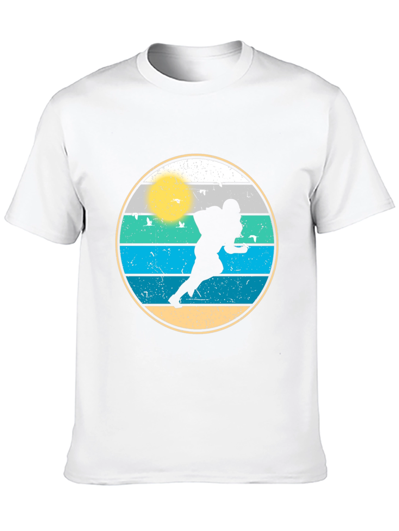 Retro Football Player Graphic Tee
