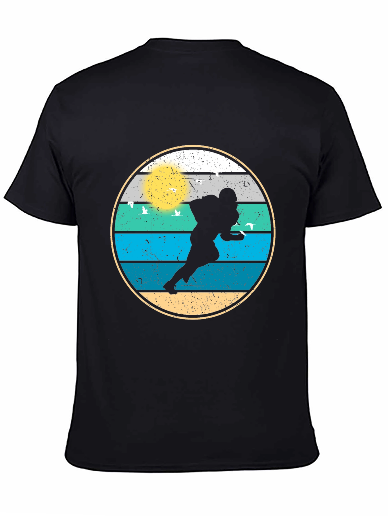 Retro Football Player Graphic Tee