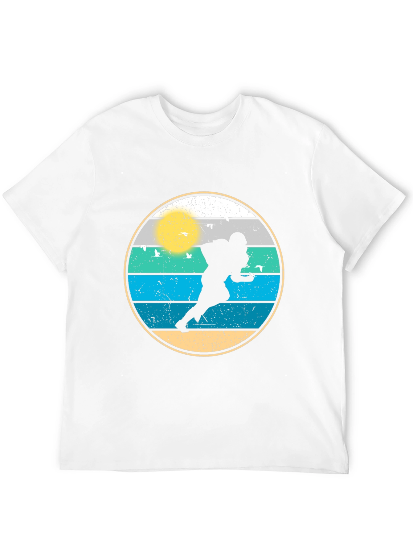 Retro Football Player Graphic Tee