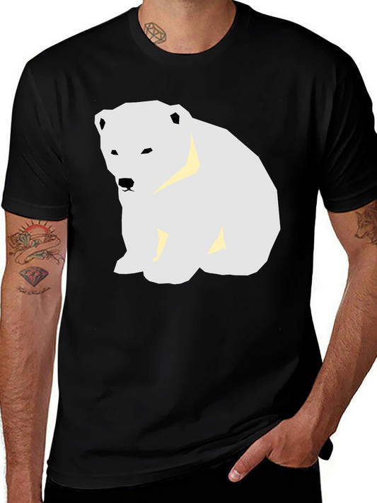 Polar Bear Graphic Tee - Black