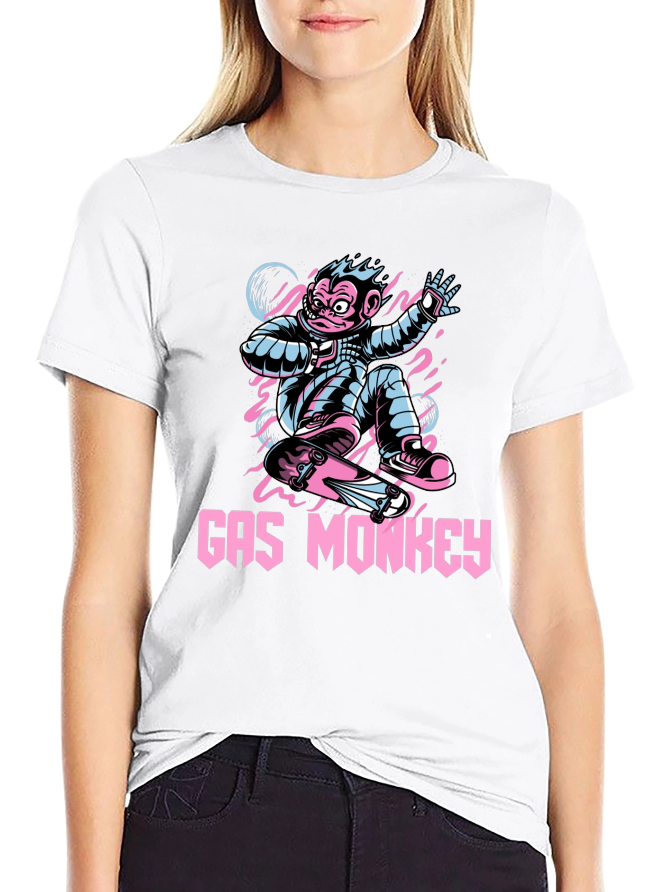 Gas Monkey Skateboard T-Shirt - Cool Graphic Tee