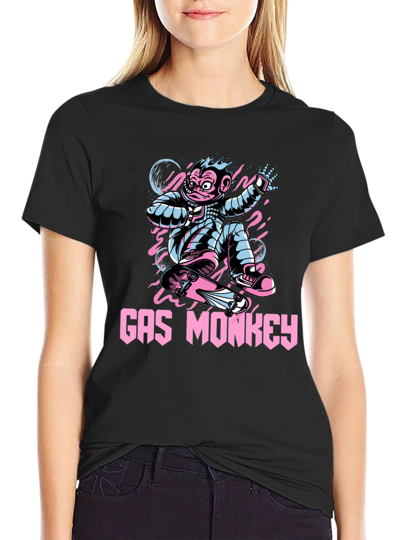 Gas Monkey Skateboard T-Shirt - Cool Graphic Tee