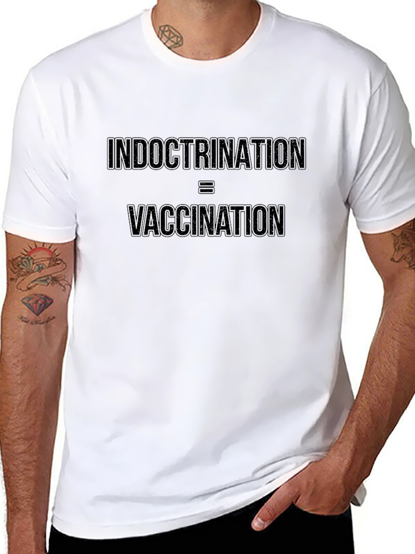 Indoctrination = Vaccination Graphic Tee