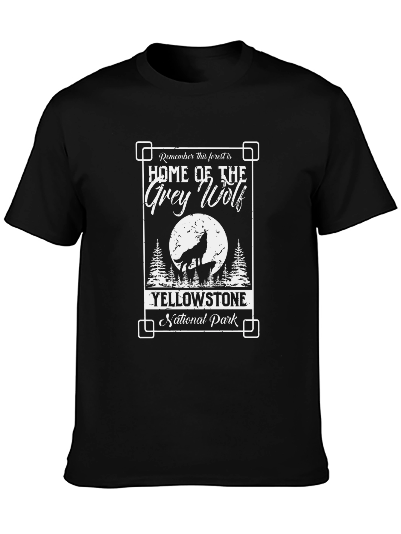 Grey Wolf Yellowstone National Park T-Shirt