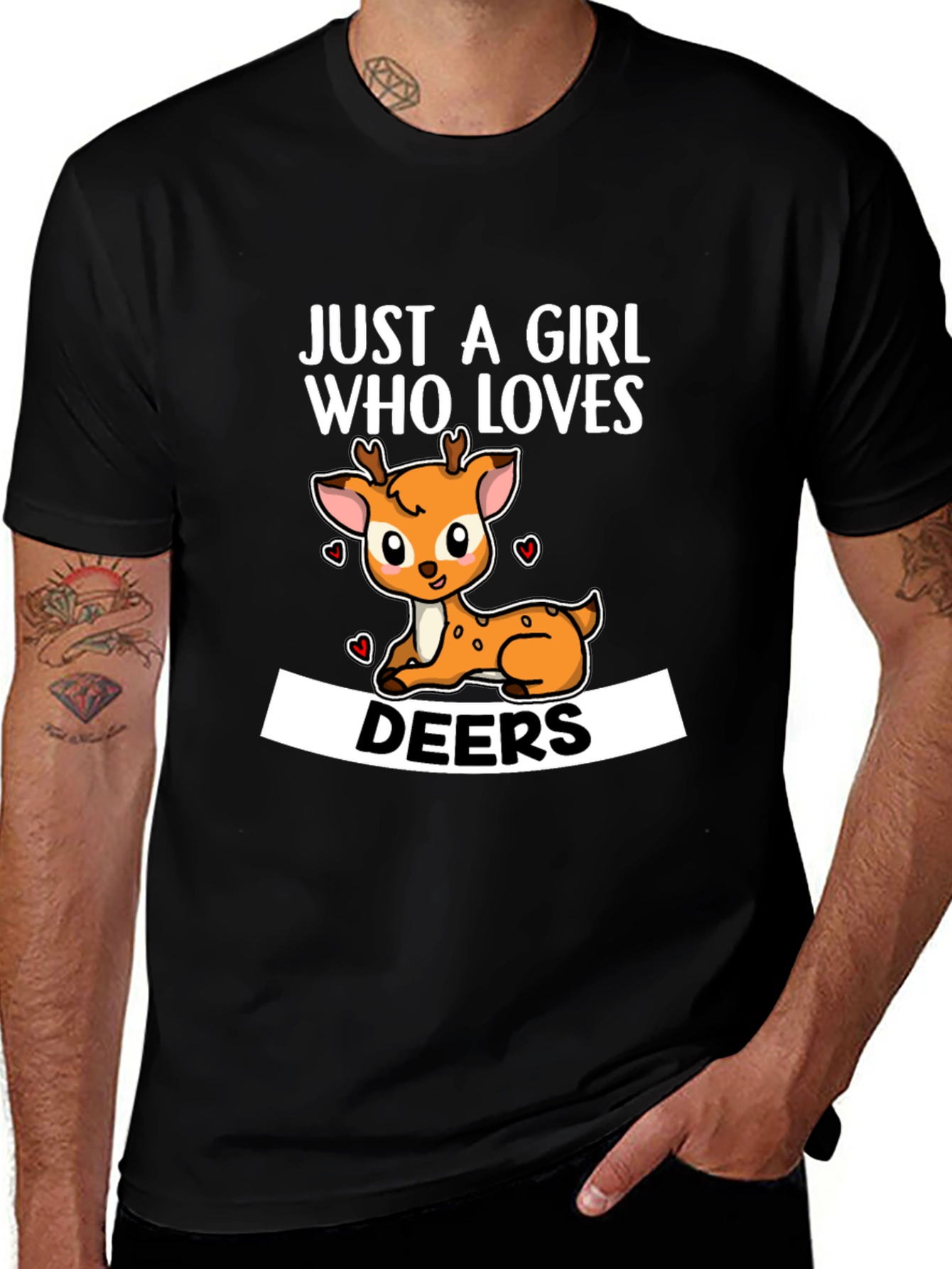 Just a Girl Who Loves Deers T-Shirt