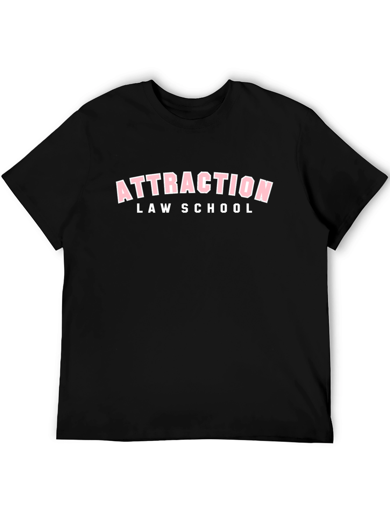 Attraction Law School Black Graphic Tee