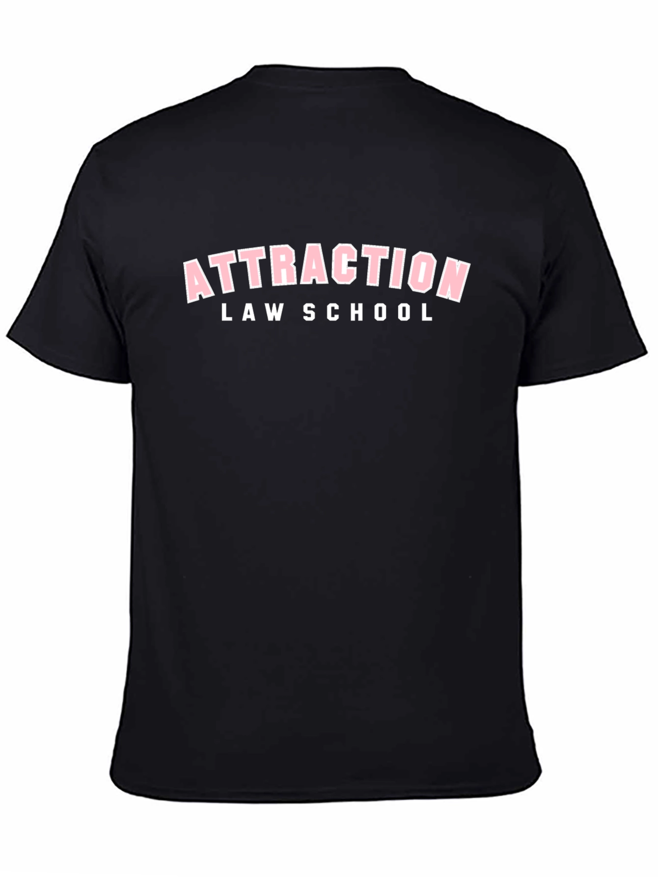 Attraction Law School Black Graphic Tee