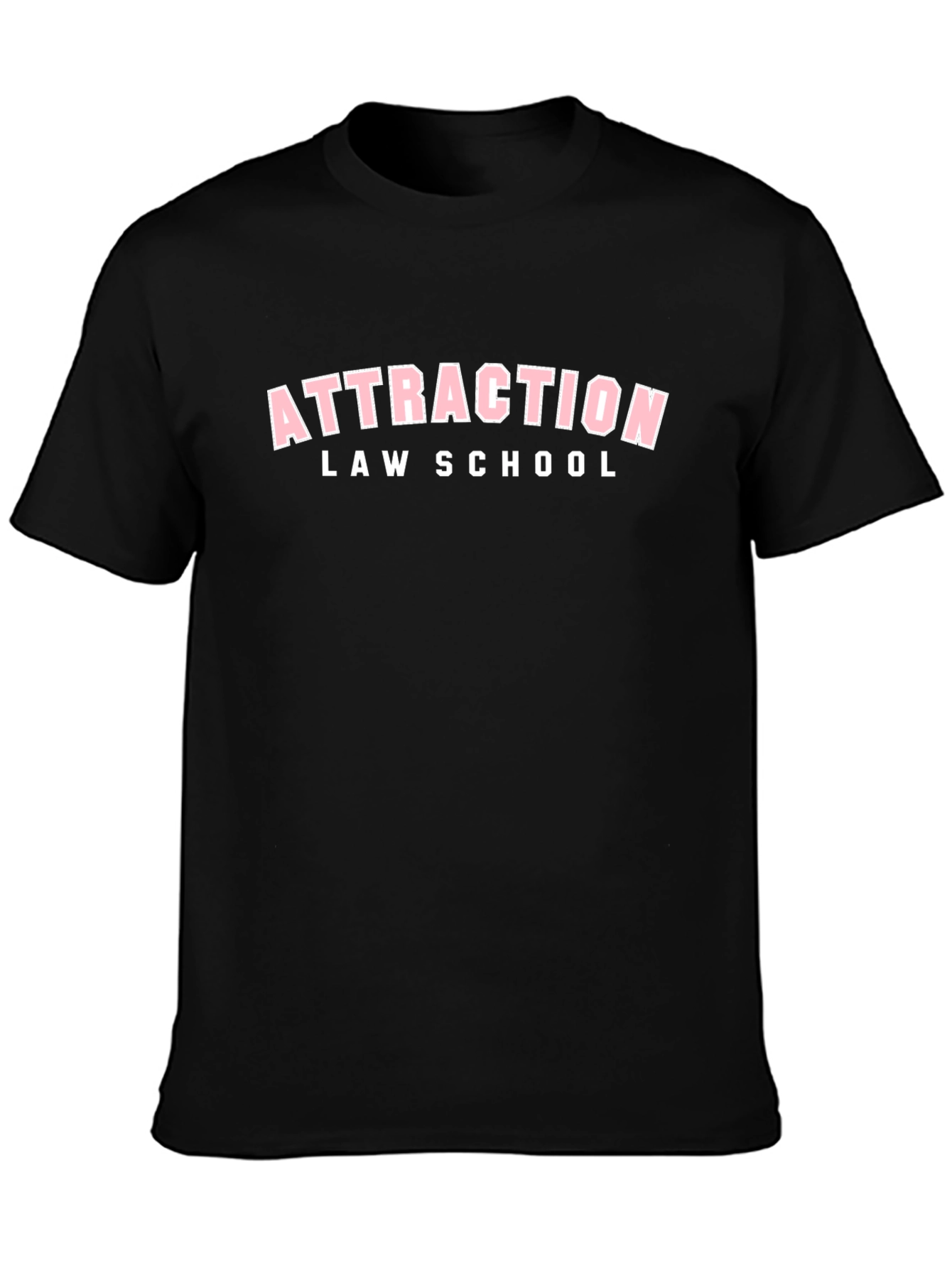 Attraction Law School Black Graphic Tee