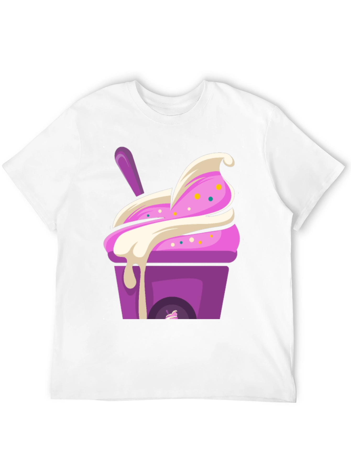 Ice Cream Dessert Graphic Tee - Sweet Treat T-Shirt