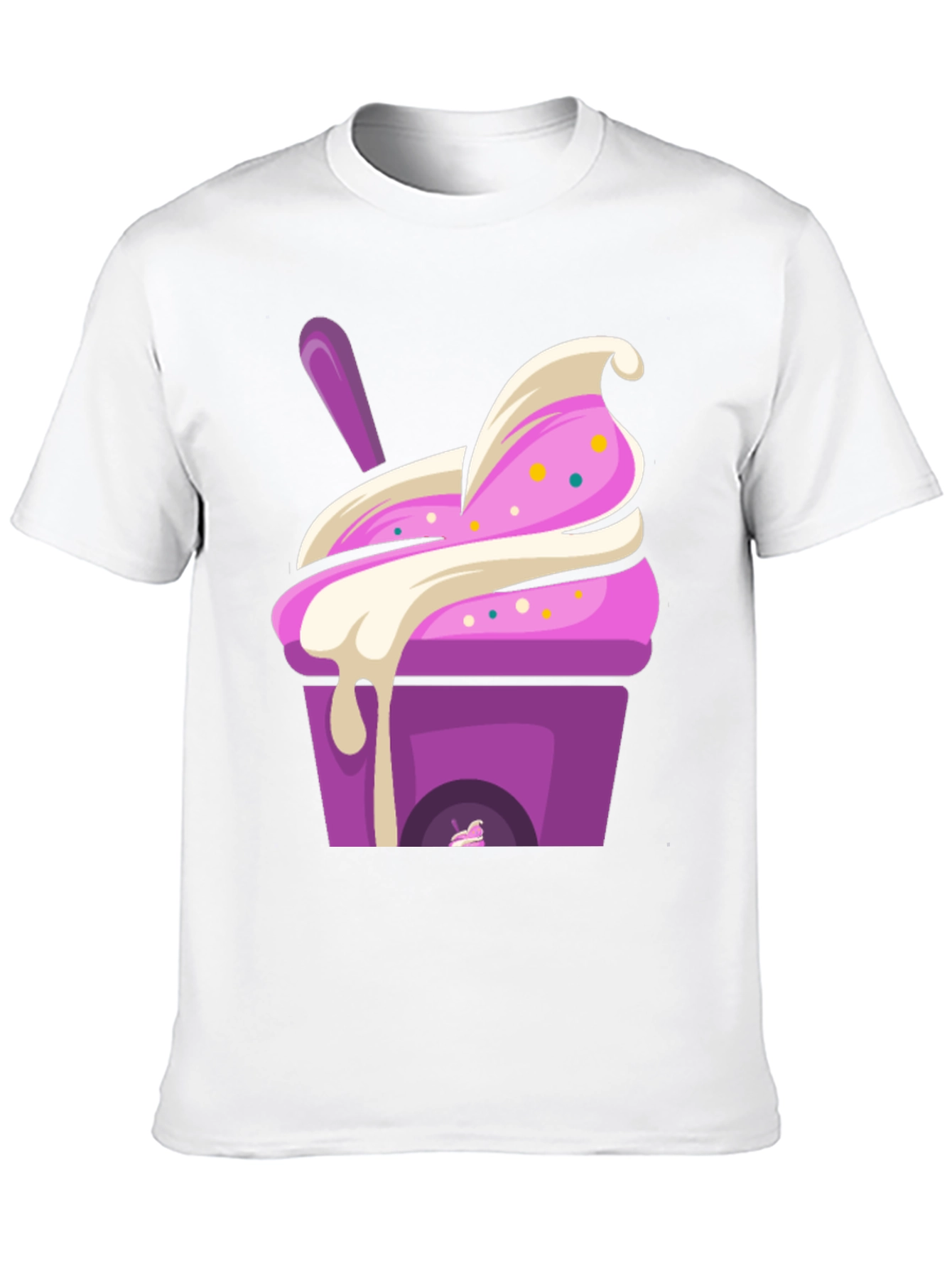 Ice Cream Dessert Graphic Tee - Sweet Treat T-Shirt