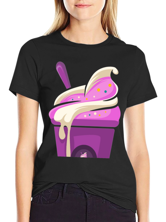 Ice Cream Dessert Graphic Tee - Sweet Treat T-Shirt