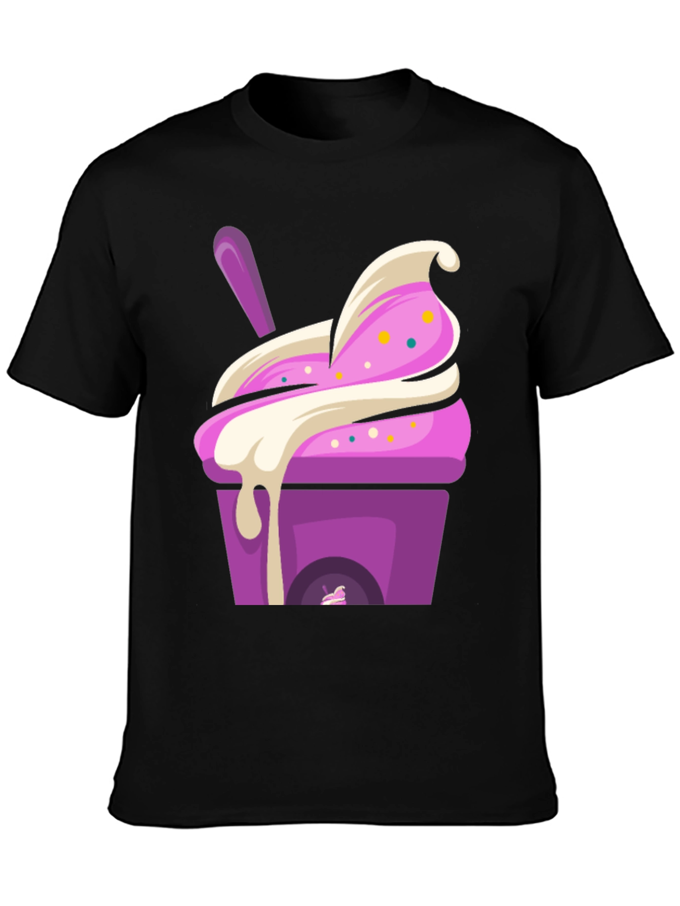 Ice Cream Dessert Graphic Tee - Sweet Treat T-Shirt