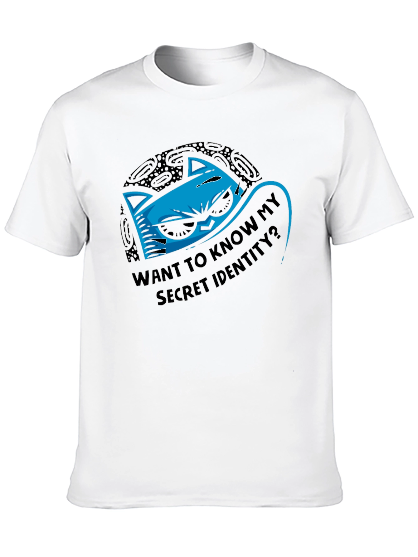 Secret Identity Graphic Tee - Mens Black T-Shirt