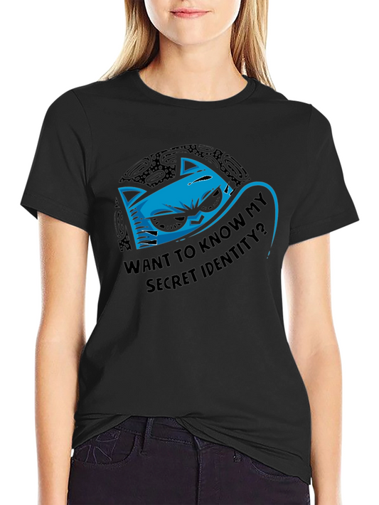 Secret Identity Graphic Tee - Mens Black T-Shirt