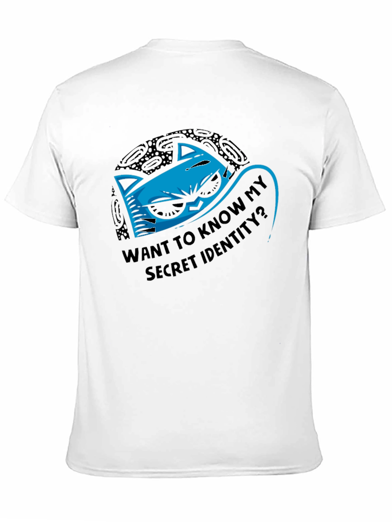 Secret Identity Graphic Tee - Mens Black T-Shirt