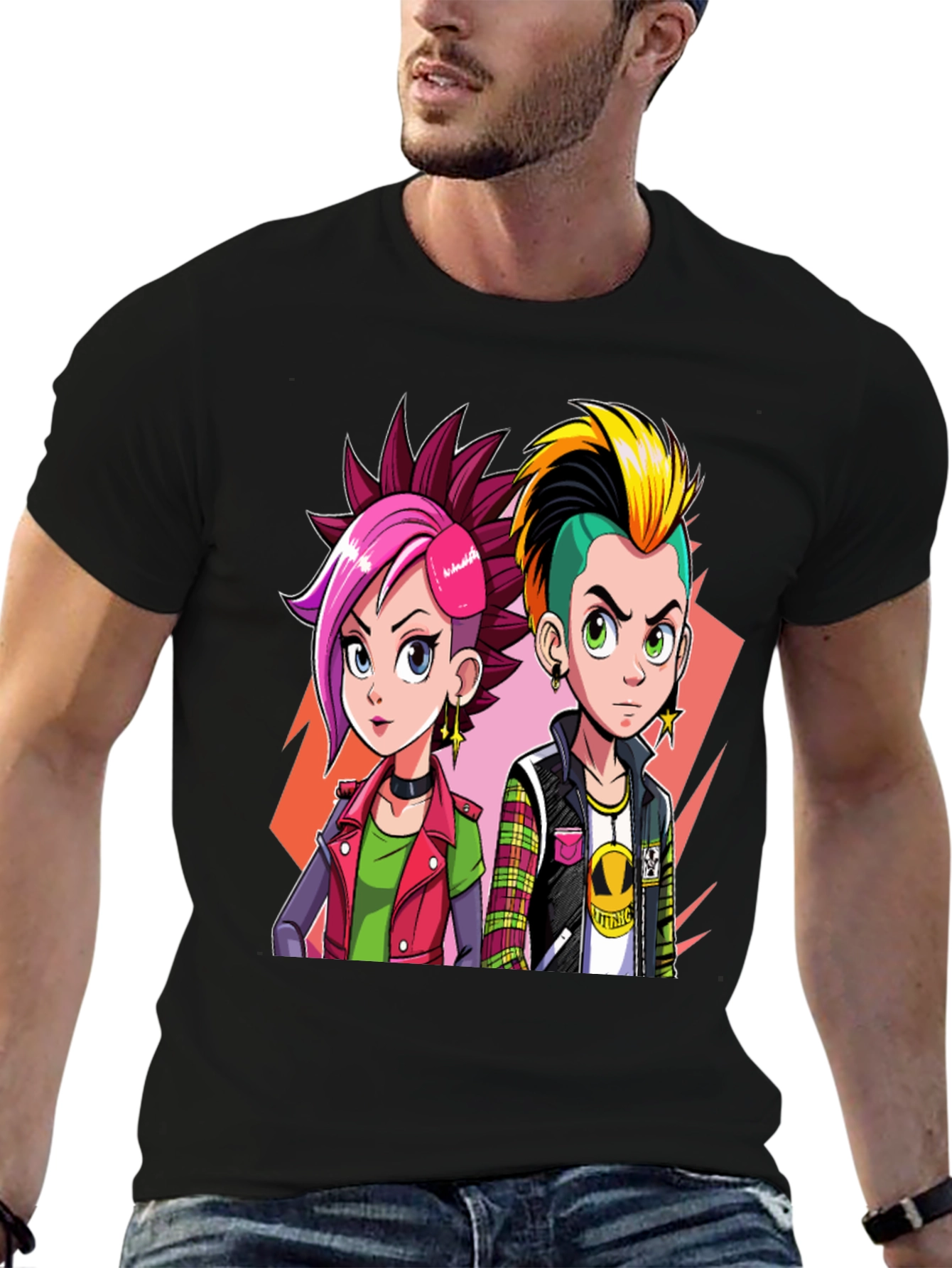 Punk Cartoon T-Shirt - Edgy Style