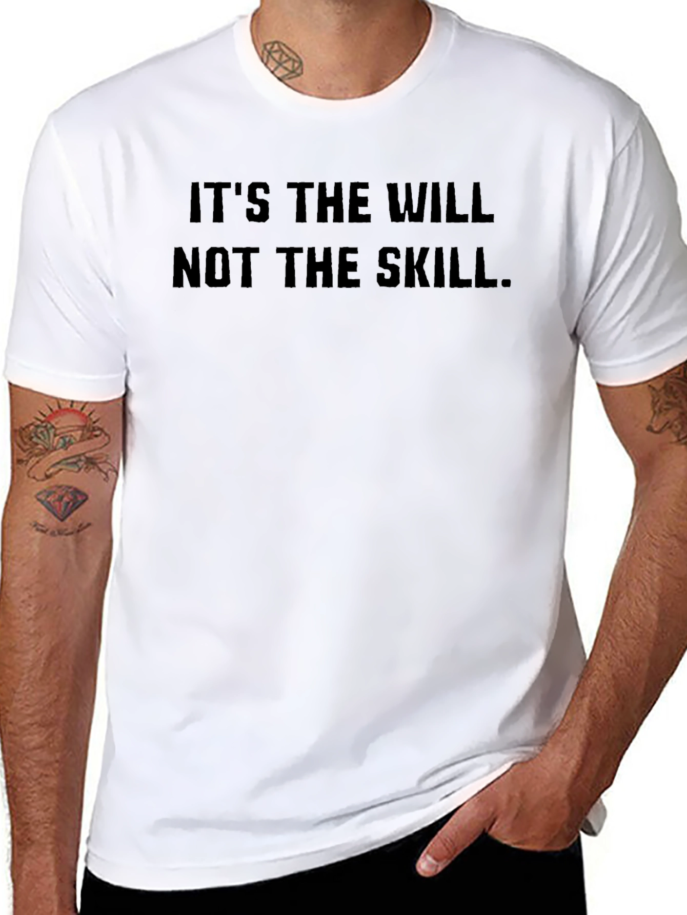 Will Not Skill Black T-Shirt