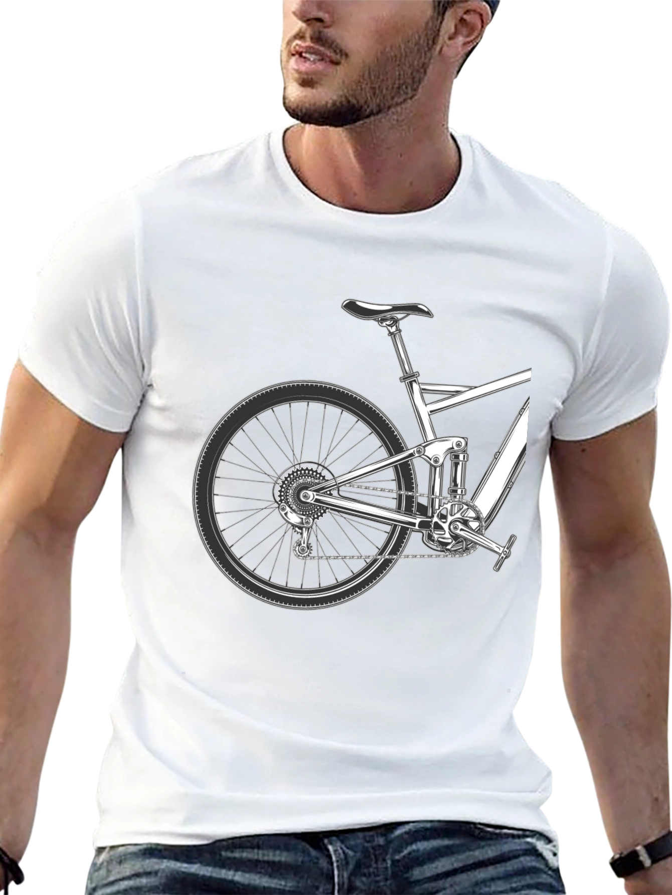 Mountain Bike Graphic Tee - Black
