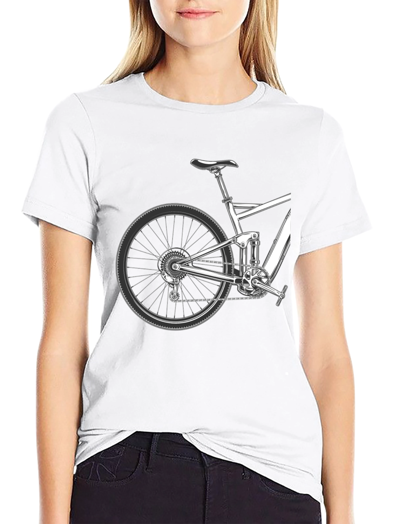 Mountain Bike Graphic Tee - Black