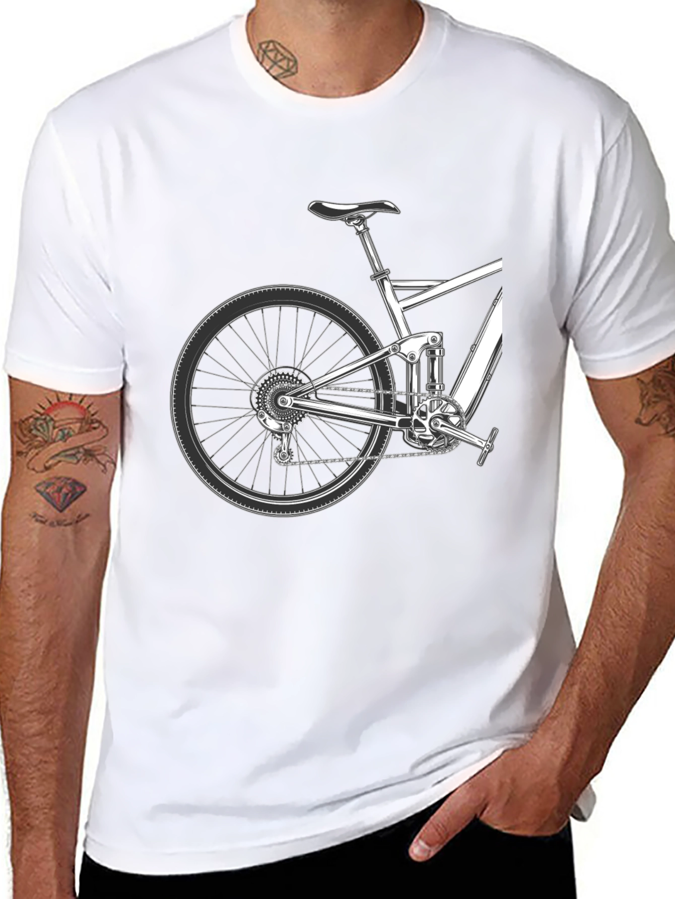 Mountain Bike Graphic Tee - Black