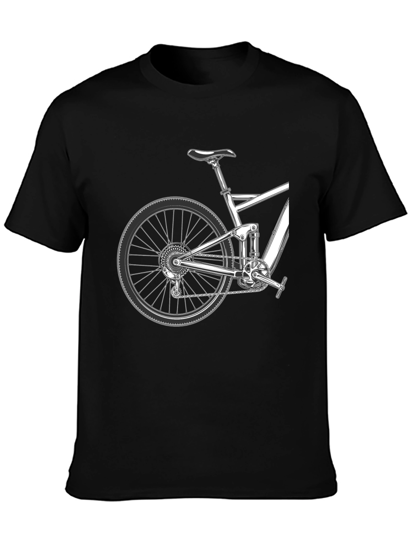 Mountain Bike Graphic Tee - Black