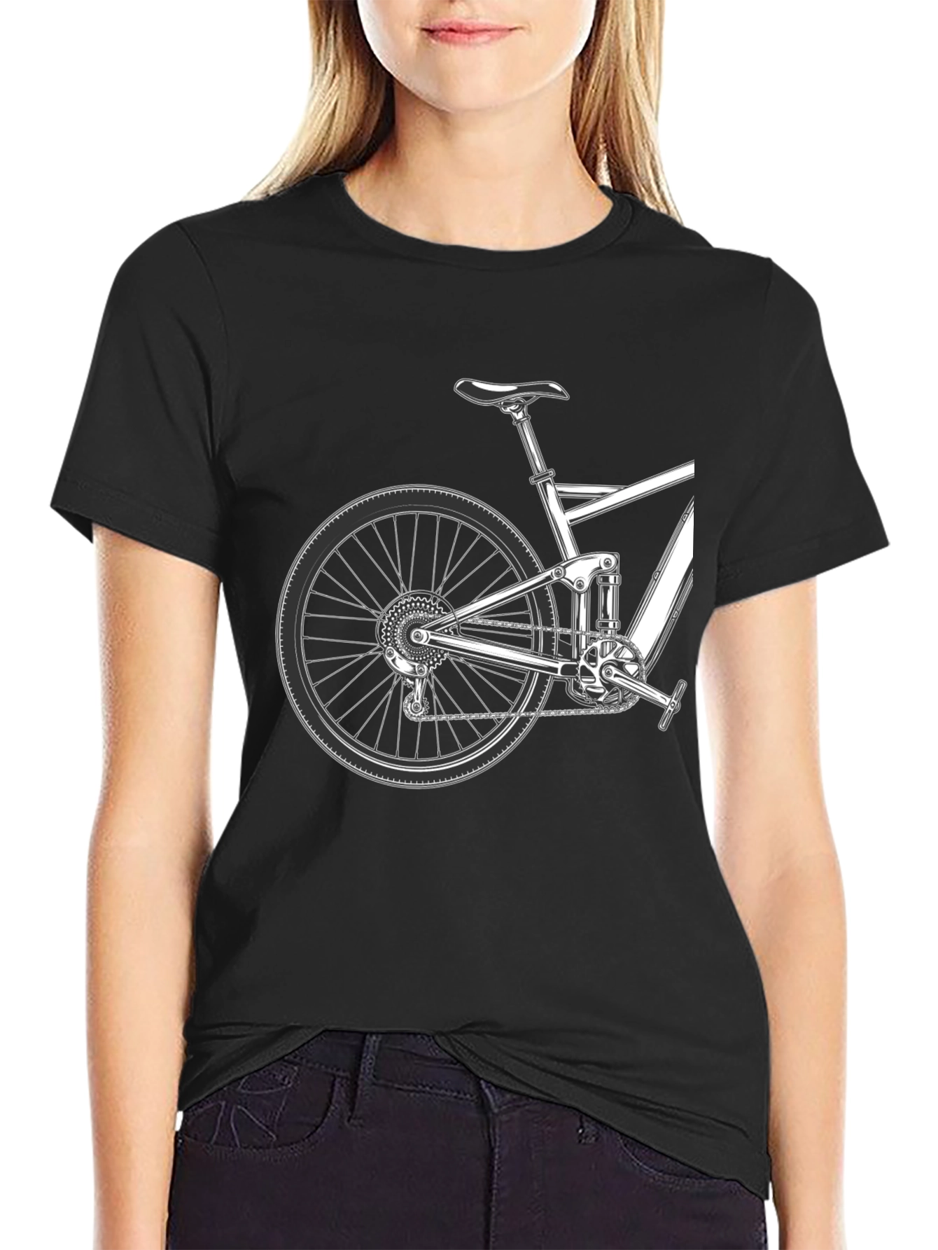 Mountain Bike Graphic Tee - Black