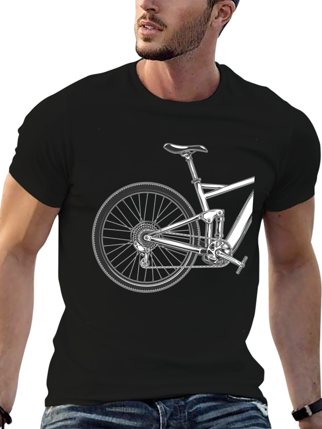 Mountain Bike Graphic Tee - Black