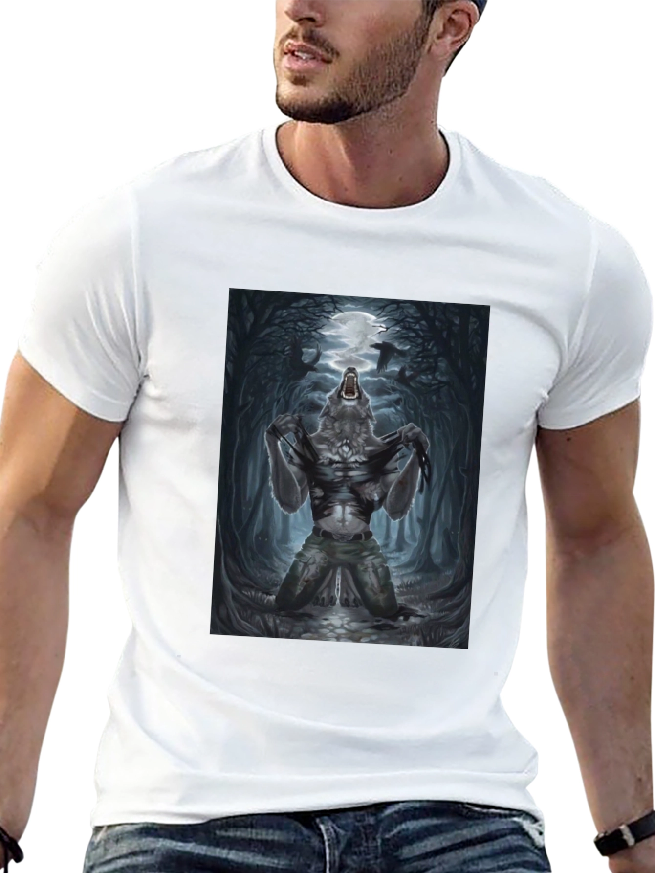 Werewolf Moon Graphic T-Shirt