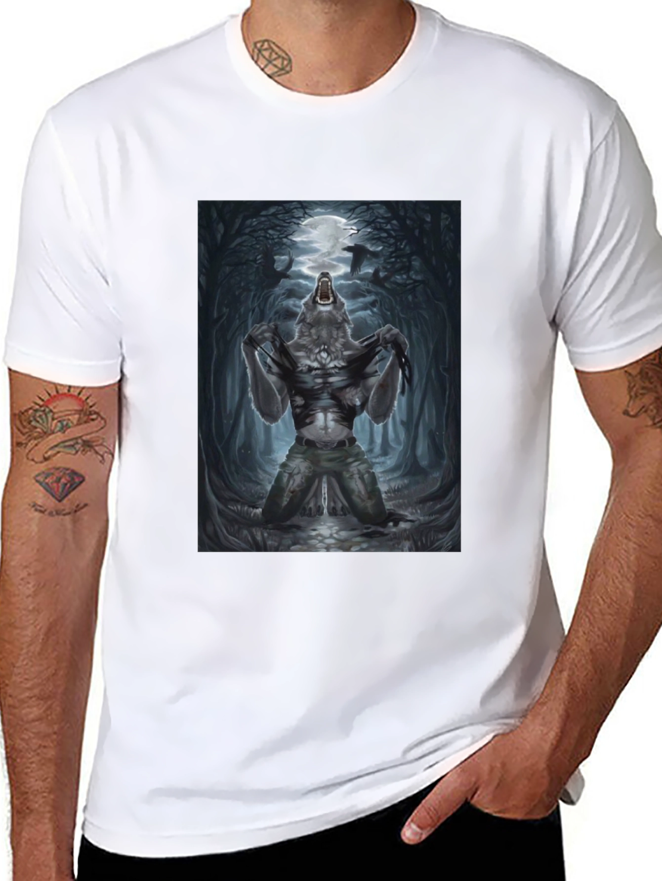 Werewolf Moon Graphic T-Shirt