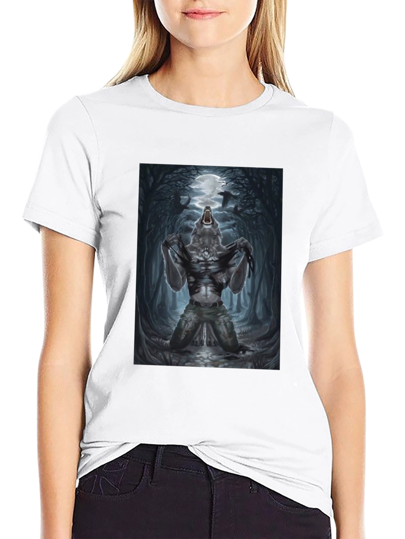 Werewolf Moon Graphic T-Shirt
