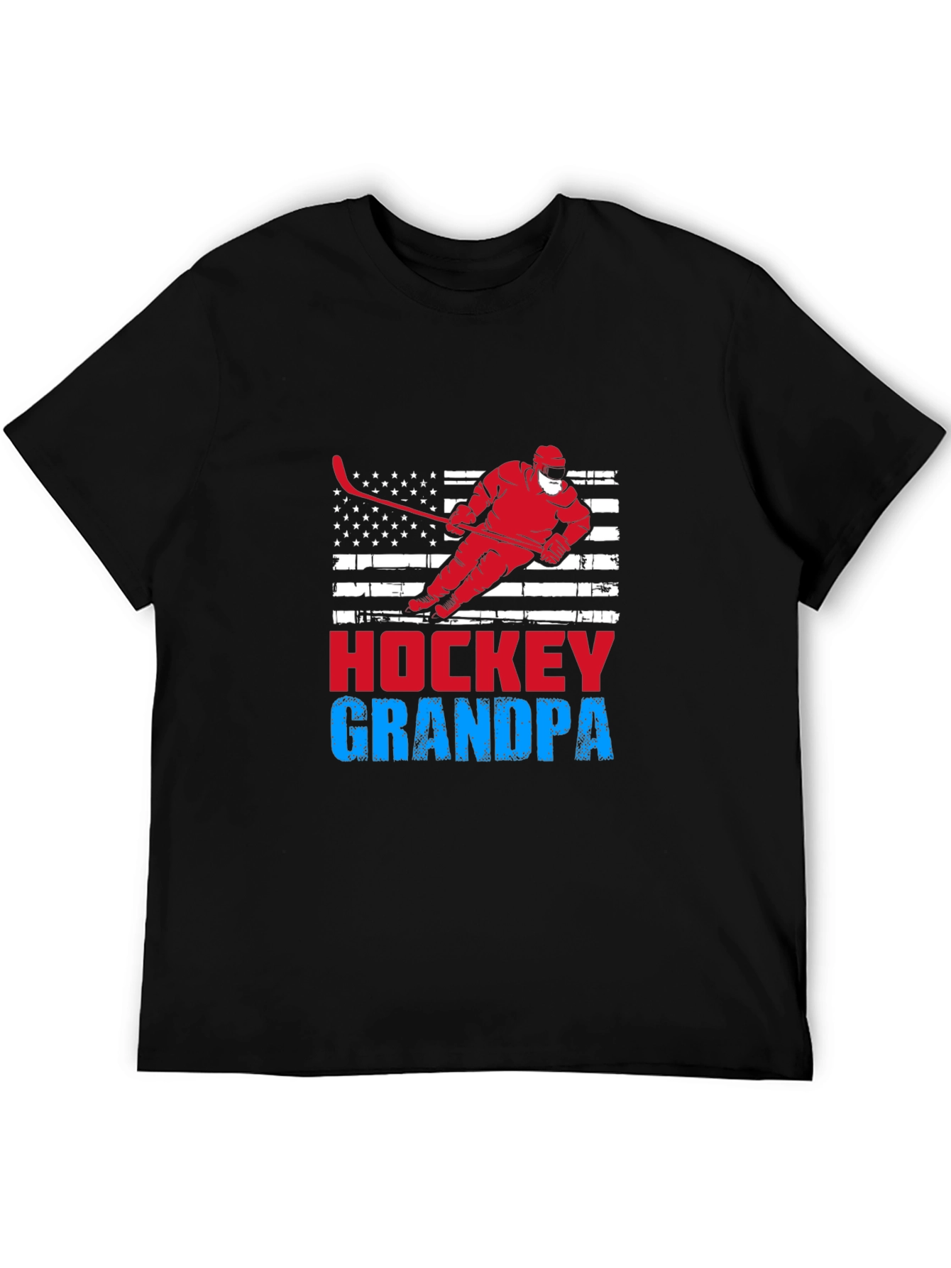 Hockey Grandpa Graphic T-Shirt