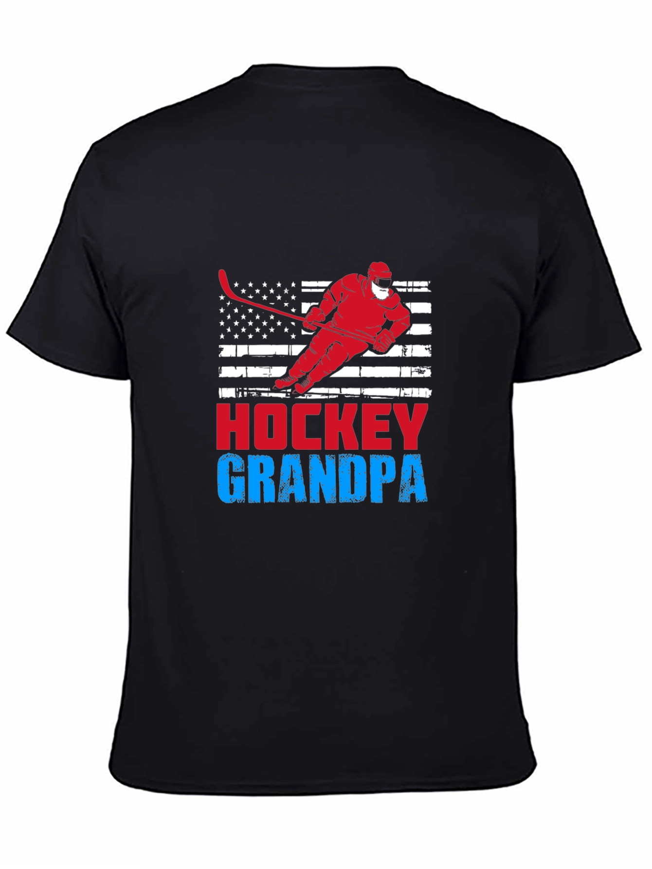 Hockey Grandpa Graphic T-Shirt